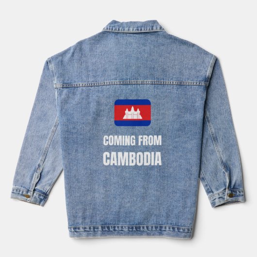 afkomstig uit Cambodja Denim Jacket (Achterkant)