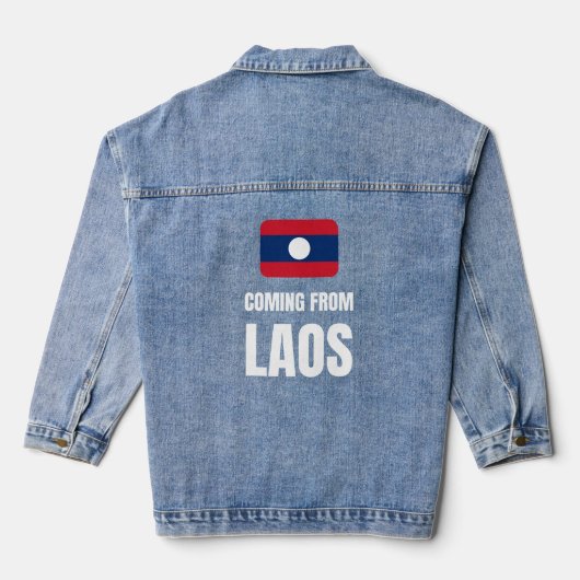 afkomstig uit Laos Denim Jacket (Achterkant)