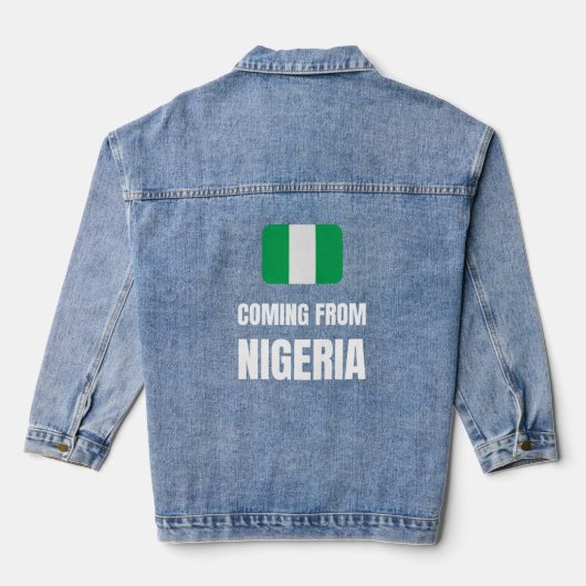 afkomstig uit Nigeria Denim Jacket (Achterkant)
