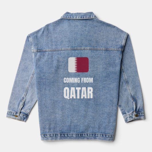 afkomstig uit Qatar Denim Jacket (Achterkant)