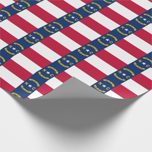 Afkondiging van North Carolina Tiled Pattern Cadeaupapier (Hoek)