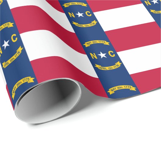 Afkondiging van North Carolina Tiled Pattern Cadeaupapier (Rol Hoek)