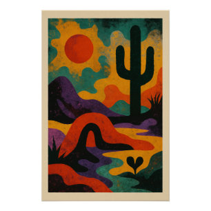 Afkorting in kleur perfect poster