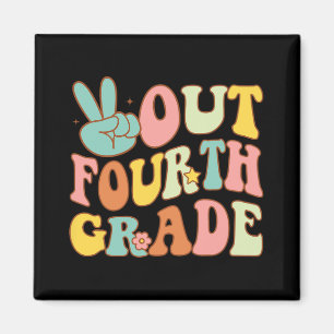 Afmelden Vierde Grade Groovy Laatste Dag School 4e Magneet