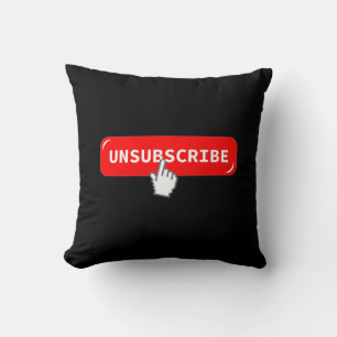 Afmeldknop Grappige Worp Kussen