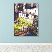 Afmetingen van Curiosity Canvas Afdruk (Insitu (Houten vloer))