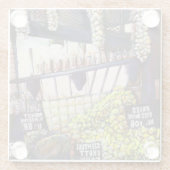 Afmetingen van Curiosity Glazen Onderzetter (Achterkant)