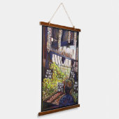 Afmetingen van Curiosity Hangend Wandkleed (Gebogen)