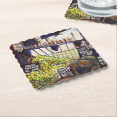 Afmetingen van Curiosity Kartonnen Onderzetters (Gebogen)