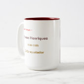 Afonso Henriques Café Mug (Devant gauche)