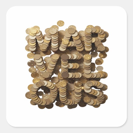 Afpelbare Goud MARVELS Sticker Ontwerp (Voorkant)