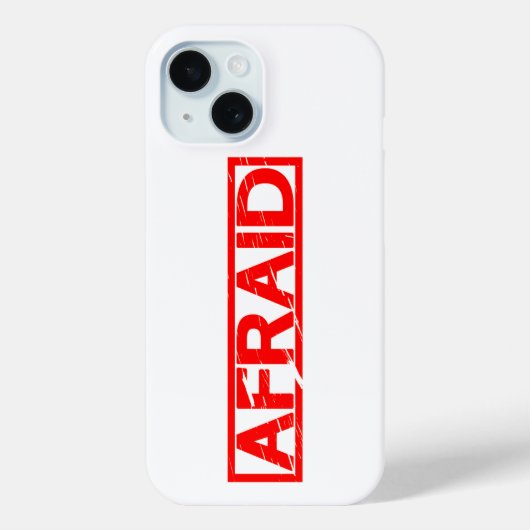 Afraid Stamp Case-Mate iPhone Case (Achterkant)