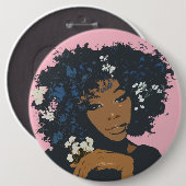 Afri4 Ronde Button 6,0 Cm (Voorkant /achterkant)