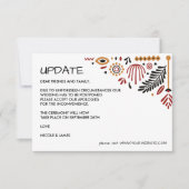 Afriana | Modern Ankara Kente WEDDING UPDATE Kaart (Voorkant)