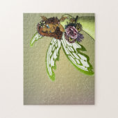 Africa American Fairy en Flowers Legpuzzel (Verticaal)