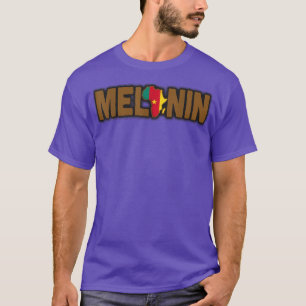 Africa Black Melanin Power Cameroon Map 245 T-shirt
