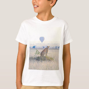 Africa - Cheetah & Hot Air Balloon T-shirt