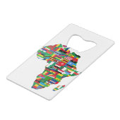 Africa Continent Countries Flags Map Nations (Devant Angle)