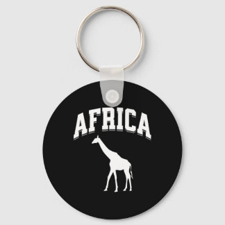 Africa Giraffe Safari Vacation Souvenir Preppy Aes Sleutelhanger