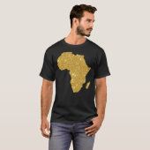 Africa Gold Map Essential T-Shirt (Voorkant volledig)