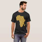 Africa Gold Map T-shirt (Voorkant volledig)