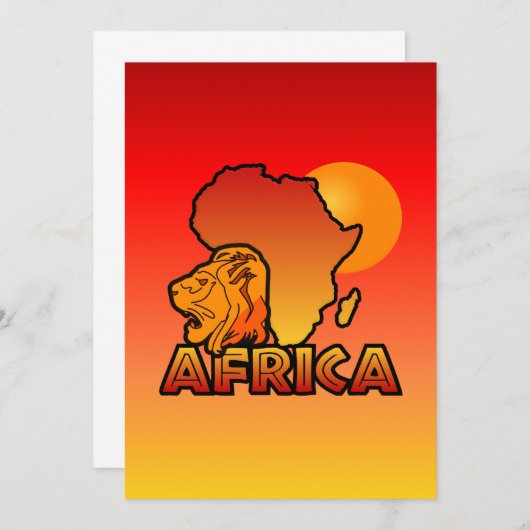 Africa invitations (Devant / Derrière)