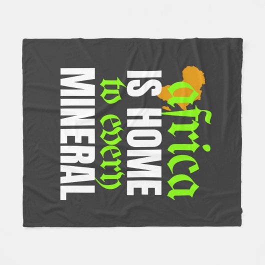 Africa is Home To Every Mineral | Fleece Deken (Voorkant (Horizontaal))