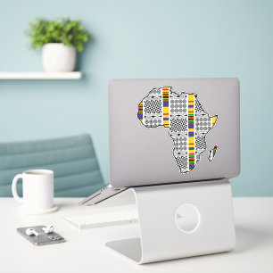 Africa Kente Adinkra Symbol Custom-Cut Vinyl Sticker