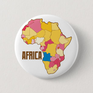 AFRICA-kleurenkaart Ronde Button 5,7 Cm