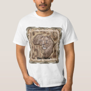 Africa Lion Kaart T-shirt