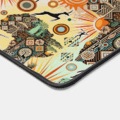 Africa Map Decorative Tribal Elements Pattern Bureaumat (Hoek)