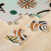 Africa Map Decorative Tribal Elements Pattern Legpuzzel (Zijkant)