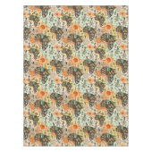 Africa Map Decorative Tribal Elements Pattern Tafelkleed (Voorkant)