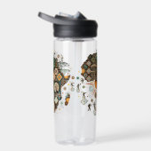 Africa Map Decorative Tribal Elements Pattern Waterfles (Rechts)