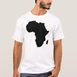 Africa Outline Cotton Mannen Travel T-Shirt