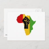 Africa Power - Reggae Briefkaart (Voorkant / Achterkant)