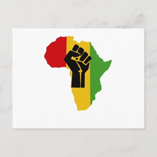 Africa Power - Reggae Briefkaart (Voorkant)