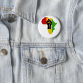 Africa Power - Reggae Ronde Button 5,7 Cm (In situ)