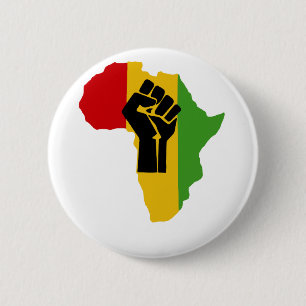Africa Power - Reggae Ronde Button 5,7 Cm