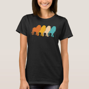 Africa Safari Lion Animal King Retro Lion T-shirt