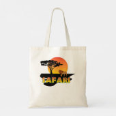 Africa Safari Lion Sunset Tote Bag (Achterkant)