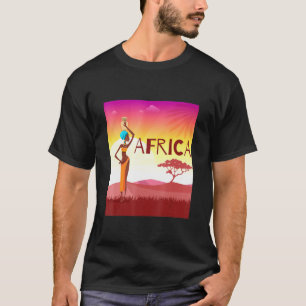 Africa Safari Wild Animals Cute Novelty 5 T-shirt