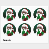 Africa Santa Sticker Custom Santa Stickers (Vel)