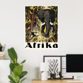 Africa vintage Travel Poster (Bureau à domicile)