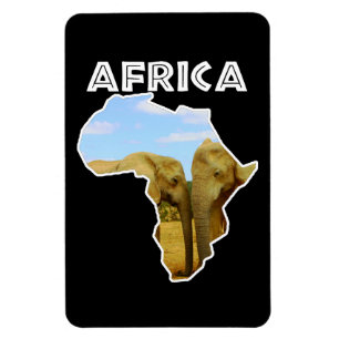 Africa Wildlife Continent Blue Sky Elephant Magneet