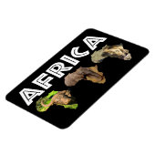 Africa Wildlife Continent Trio Magneet (Linkerzijde)