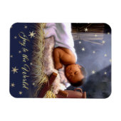 Africain-Américain bébé Jésus Magnets de Noël (Horizontal)
