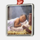 Africain-Américain Bébé Jésus ornements de Noël (Gauche)