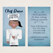 Africain-Américain Noir cuisine chef culinaire (Devant & derrière)