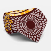 Africain Ankara Kitenge Gold Groomsman Cravates (Roulé)